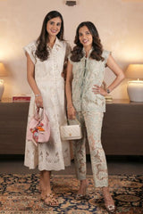 Nandini Rishi In Our Mint Lace Reverie Co-ord Set