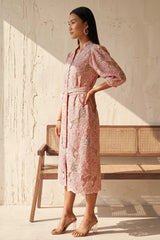 Rosewood Bloom Belted Dress