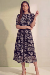 Midnight Bloom Skirt Set