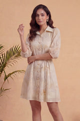 Ivory Bloom Flare Dress