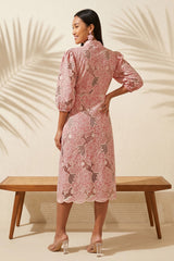 Rosewood Bloom Belted Dress