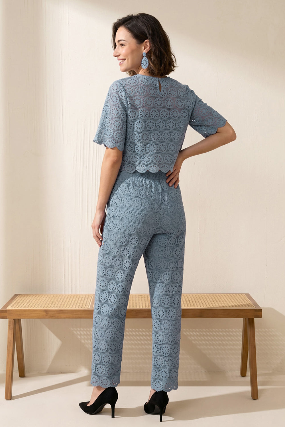 Celeste Crochet Floral Co-Ord Set
