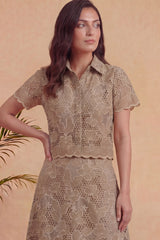 Beige Atelier Skirt Set