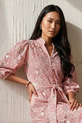 Rosewood Bloom Belted Dress