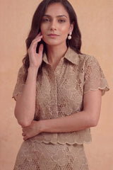 Beige Atelier Skirt Set