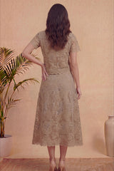 Beige Atelier Skirt Set