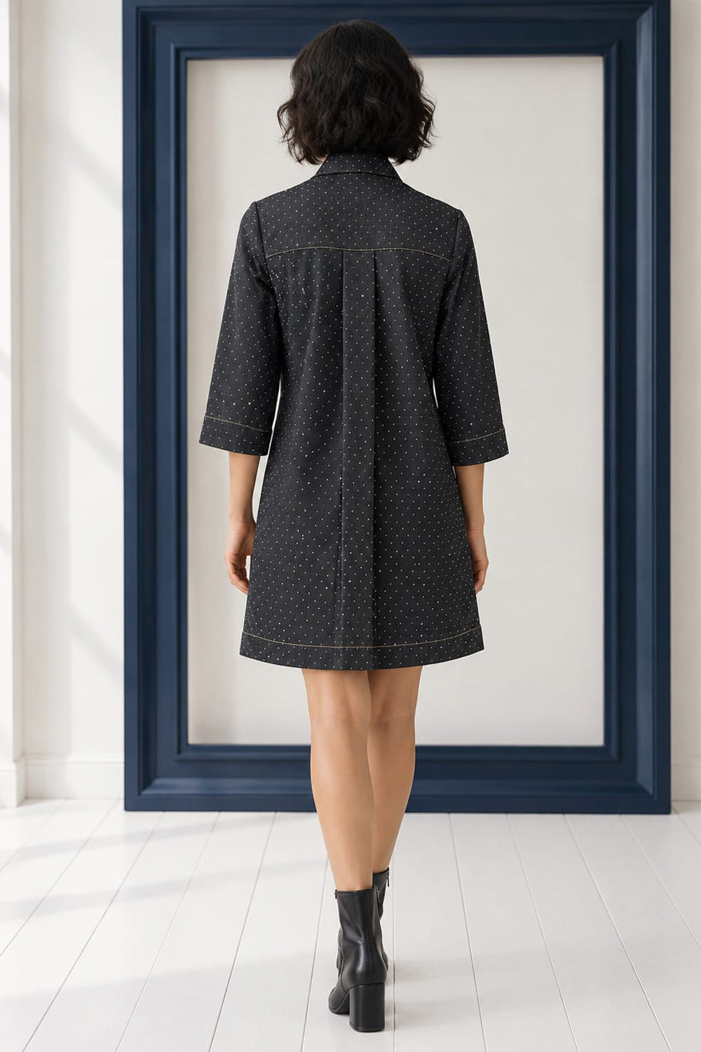 Cosmic Black Shirt Dress