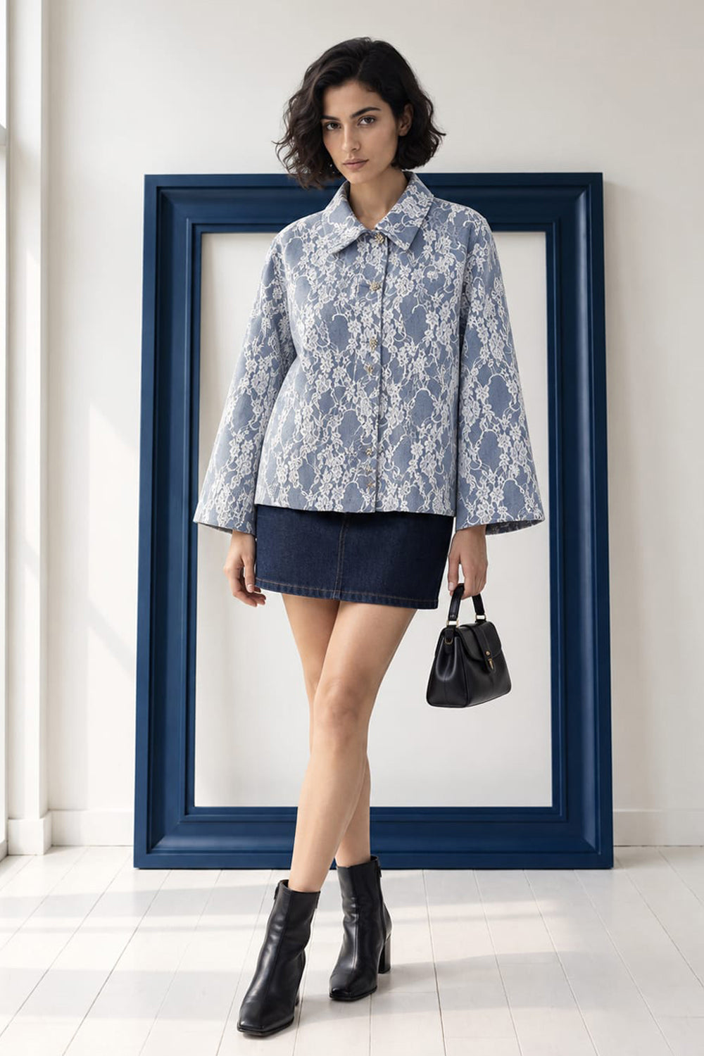 Dreamy Lace Denim Jacket