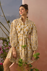 Yellow Ochre Whispers Dress