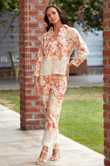 Nriti Shah In Our Amber Eyelet Co-ord Set