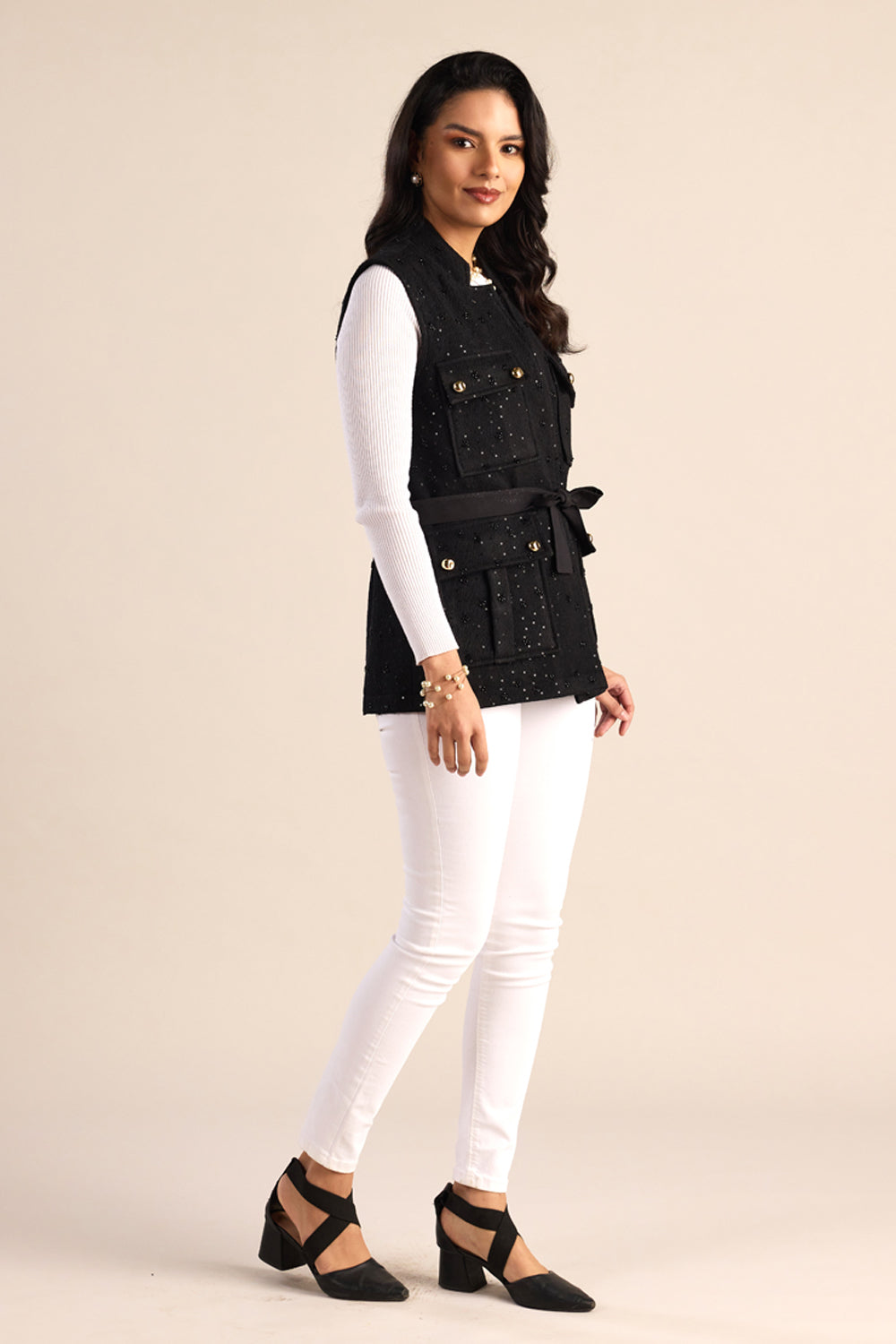 The Midnight Stella Belted Jacket