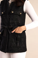 The Midnight Stella Belted Jacket