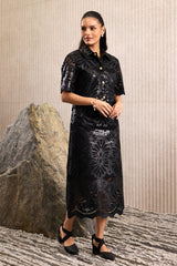 Luxe Leather Skirt Set