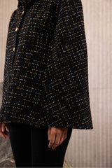 The Glided Tweed Cape