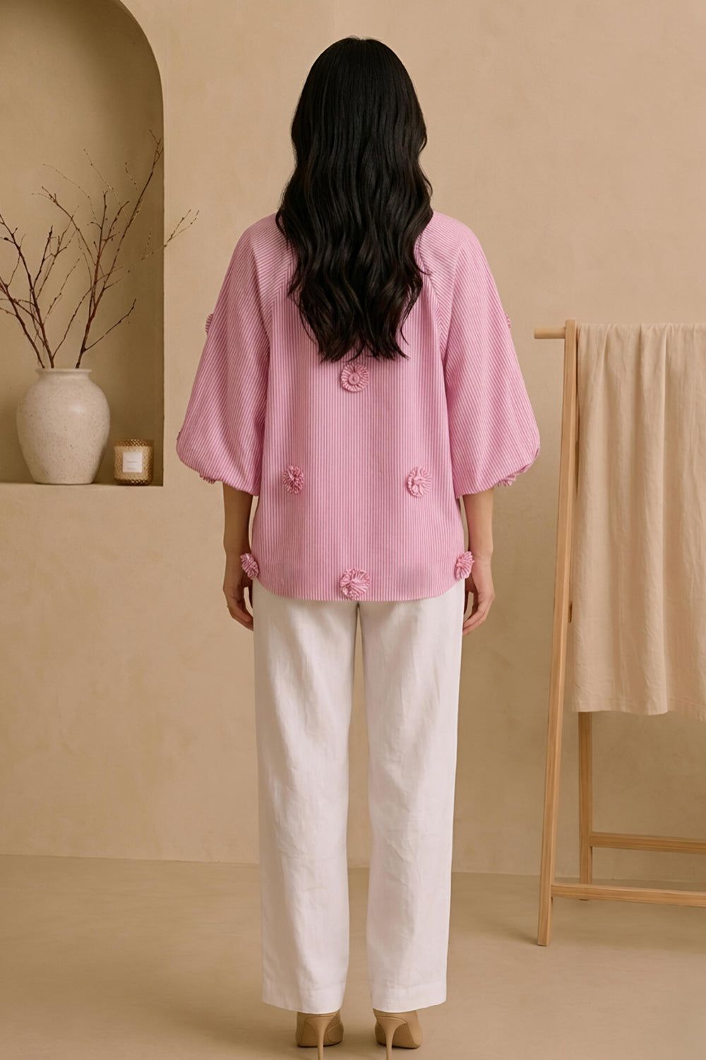 Rosette Stripe Shirt