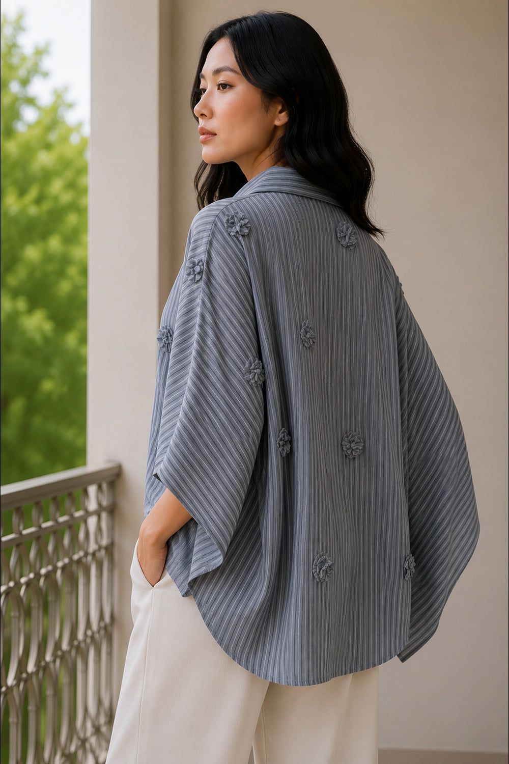 Slate Pinstripe Shirt