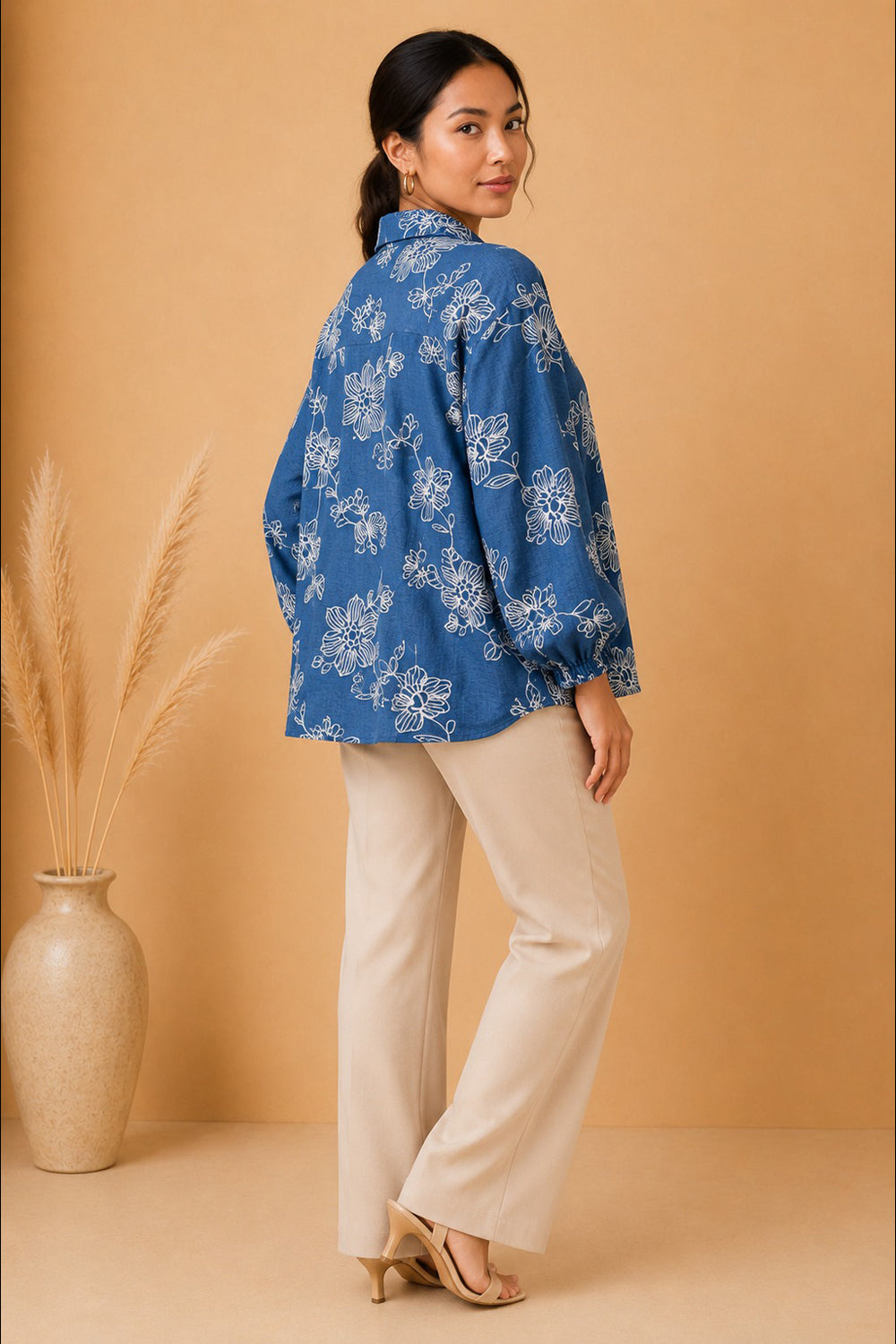 Azure Bloom Shirt