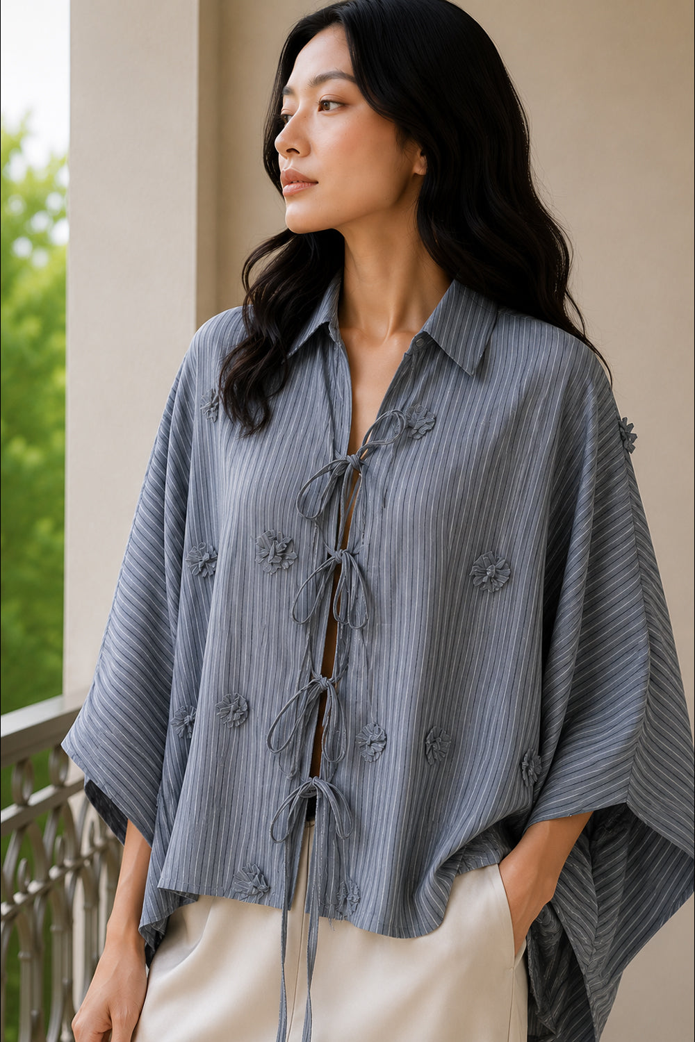Slate Pinstripe Shirt