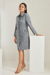 Front Open Tweed Dress
