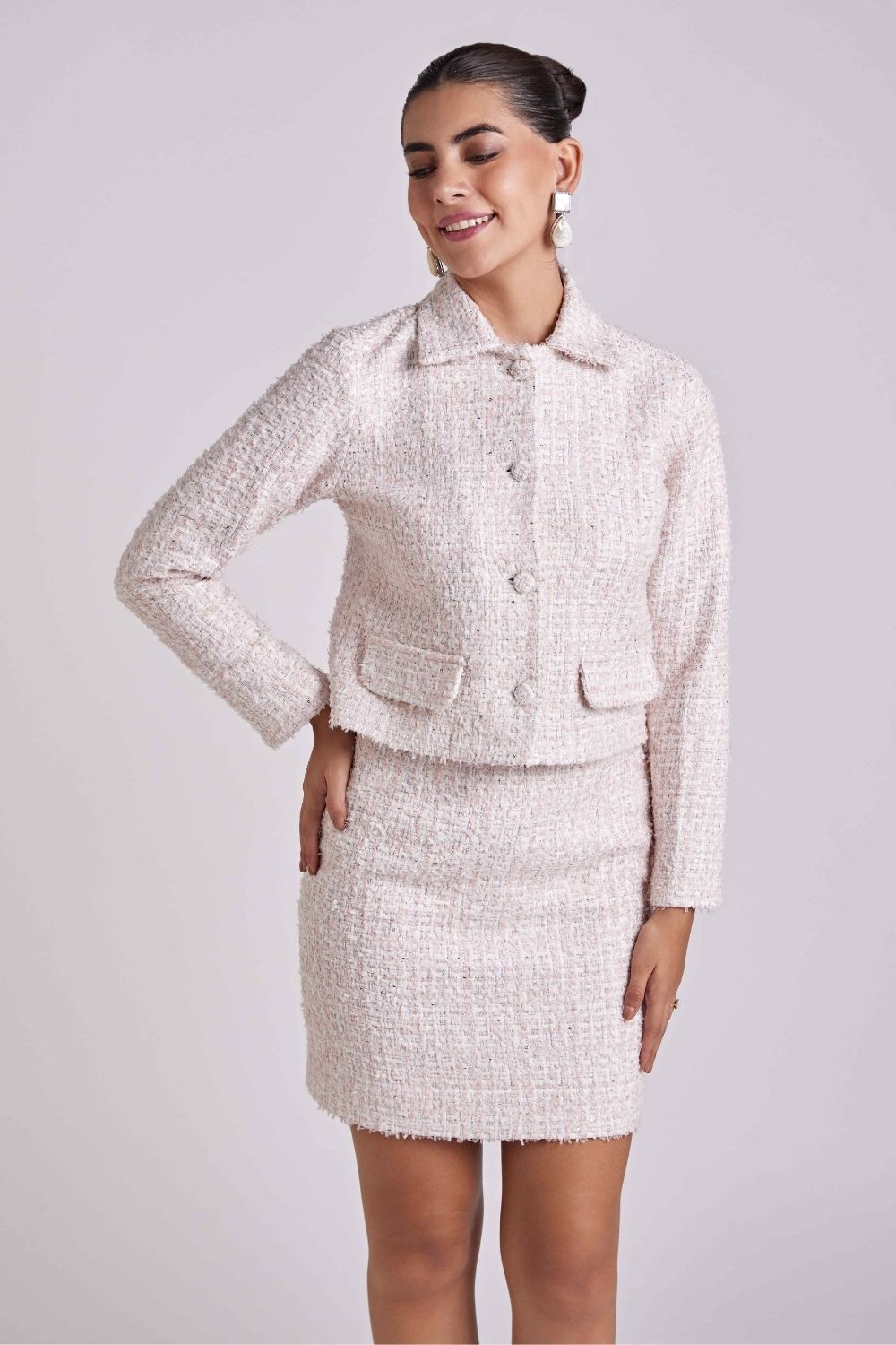 Blushing Boucle Jacket