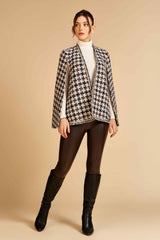 Blue Houndstooth Blaire Cape
