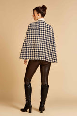 Blue Houndstooth Blaire Cape