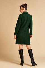 Forest Front Open Tweed Dress / Jacket