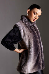 Shaded Fur Long Jacket