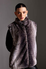 Shaded Fur Long Jacket