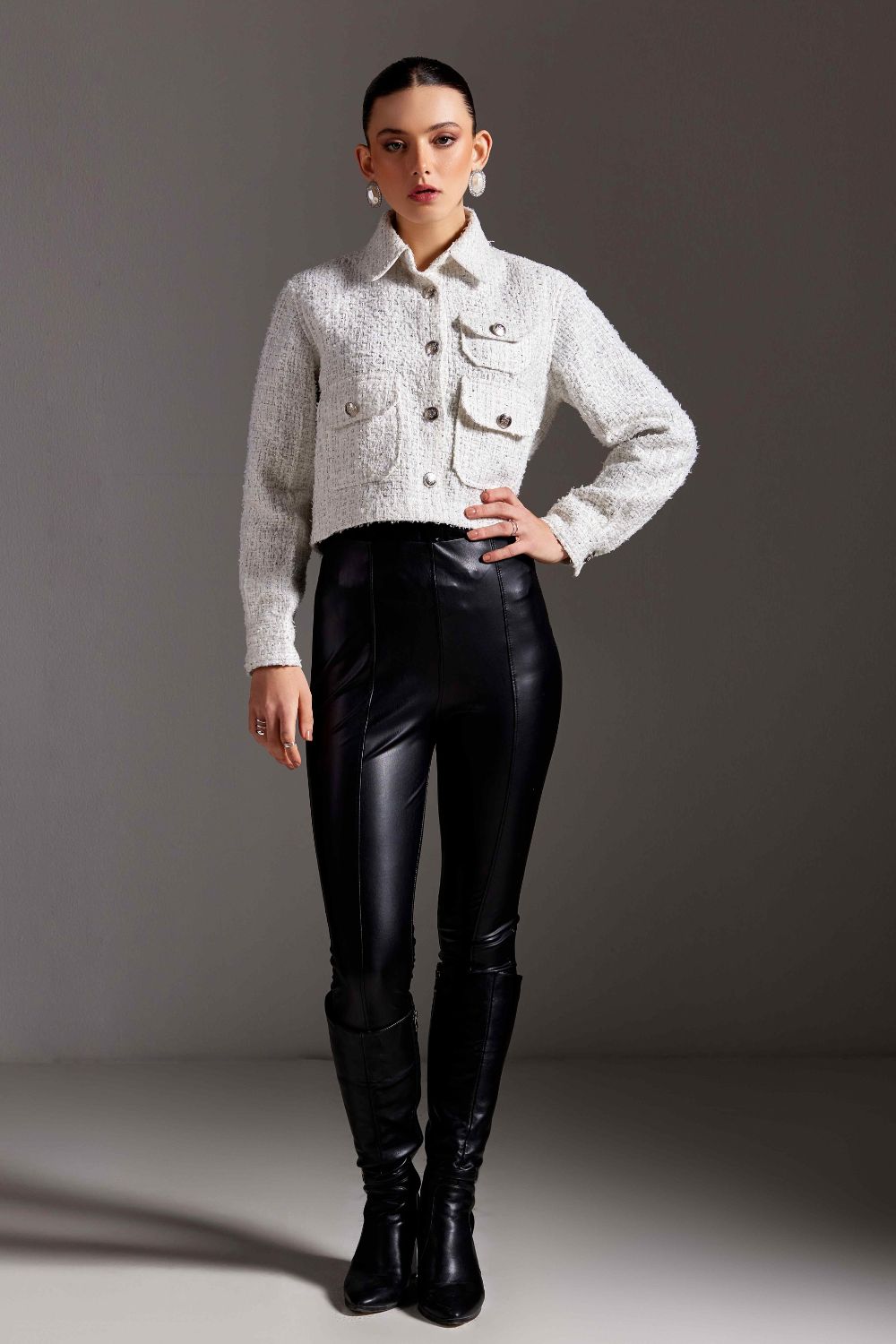 Nriti Shah In Our Pure Pearl Tweed Jacket