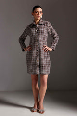 Wine Front Open Jacket / Dress