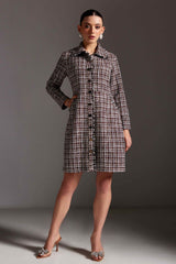 Wine Front Open Jacket / Dress