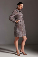 Wine Front Open Jacket / Dress