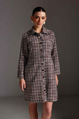 Wine Front Open Jacket / Dress