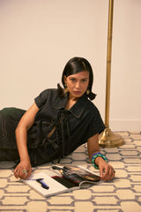 Nikita Vasdev In Our Midnight Utility Tie up Jacket