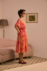 The Sunset Glow Midi Dress