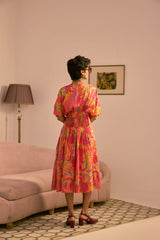 The Sunset Glow Midi Dress