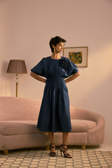 Blue Serenade Midi Dress