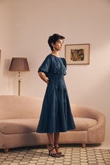 Blue Serenade Midi Dress
