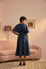 Blue Serenade Midi Dress
