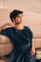 Blue Serenade Midi Dress