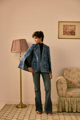 The Azure Floral Cape