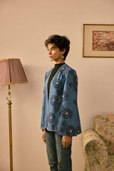 The Azure Floral Cape