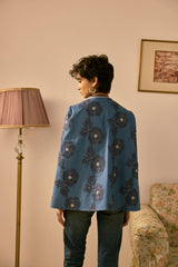 The Azure Floral Cape