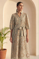 Sage Elan Midi Dress