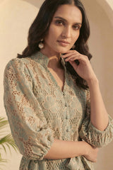 Sage Elan Midi Dress