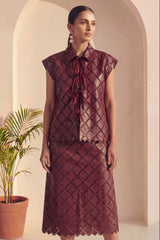 Merlot Noir Skirt Set