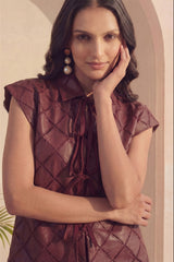 Merlot Noir Skirt Set