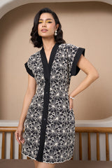 Floral Tapestry Mini Dress