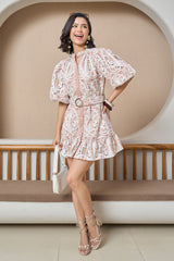 Rose Sand Lace Dress